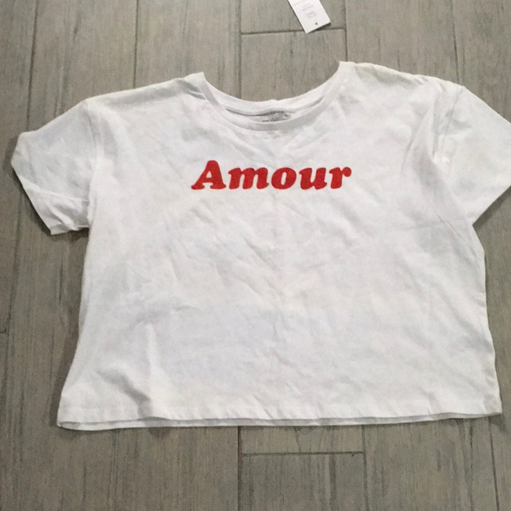 Amour French Connection Crop Tee